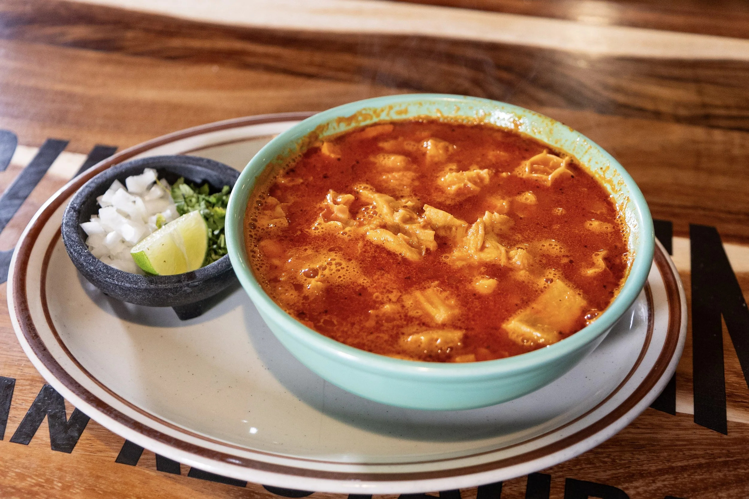 Traditional menudo soup