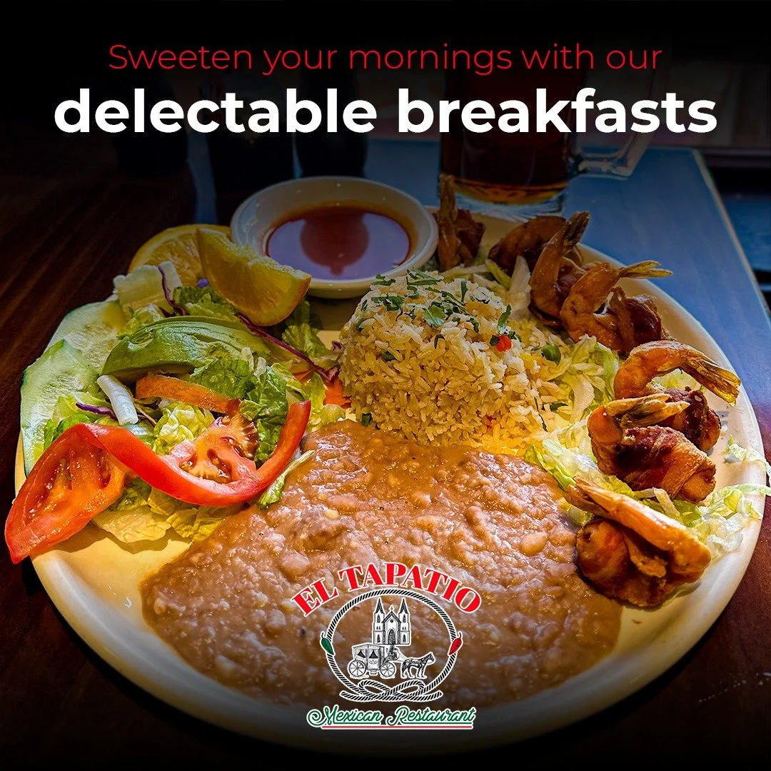 Shrimp breakfast plate