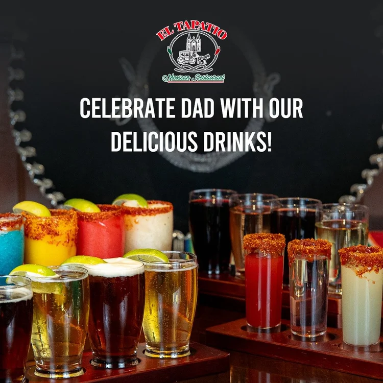 Colorful beer and tequila drinks
